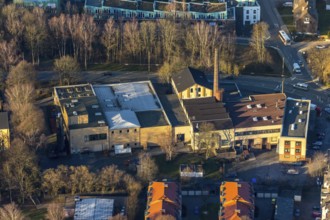 Aerial view, Pass Gummiwerke GmbH Werk 1, Hattinger Straße, Schwelm, Ruhr area, North