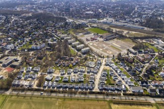 Aerial view, Teinenkamp development area, former Jahnplatz, Soest, Soester Börde, North