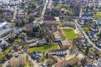 Aerial photo, Christian-Rohlfs-Realschule, Soest, Soester Börde, North Rhine-Westphalia, Germany,
