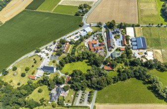 Aerial photo, Kloster Paradiese special clinic for cancer diseases, services for construction and