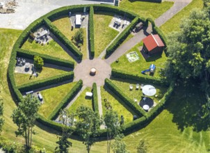 Aerial photo, Kloster Paradiese special clinic for cancer diseases, services for construction and