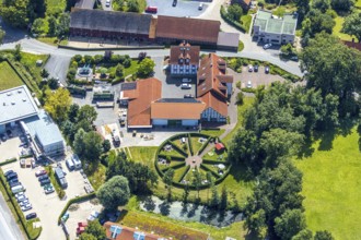 Aerial photo, Kloster Paradiese special clinic for cancer diseases, services for construction and