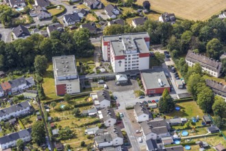 Aerial view, Jochen-Klepper-Haus, nursing home, Menden, Sauerland, Märkischer Kreis, North