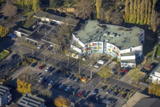 Aerial view, Grafschafter Diakonie Haus für Jung und Alt, Johannes Kindergarten Meerbeck, Blücher