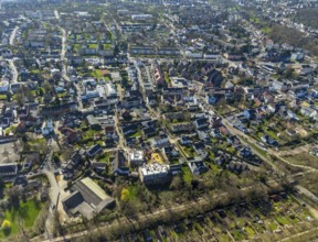 Aerial photo, flats, residential area Saarner Kuppe, Linksruhr, Mülheim an der Ruhr, Ruhr area,