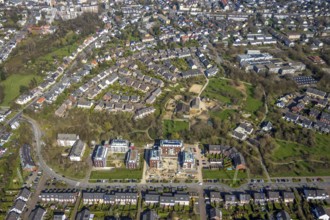 Aerial photo, new housing development, Brüsseler Allee, Linksruhr, Mülheim an der Ruhr, Ruhr area,