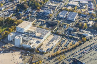 Aerial view, On Saturday the largest Aldi in the world opened in Mülheim on Dümptener
