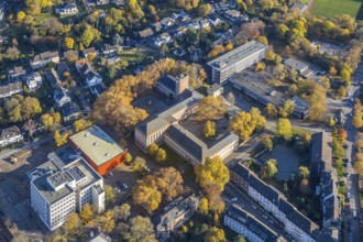 Aerial view, school centre, Städt. Realschule Stadtmitte, Gymnasium Otto-Pankok-Schule,