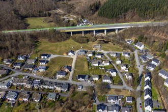 Aerial view, new development area SchuÌˆtzenhaus-Nord, Liegnitzer Straße, Görtlitzer Straße,