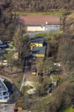 Aerial photo, AKI children's and youth centre, Meschede, Sauerland, North Rhine-Westphalia,
