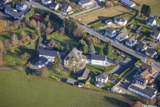 Aerial view, local view Olpe, Haus Bethanien, Freienohler Straße, Olpe, Meschede, Sauerland, North
