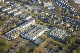 Aerial photo, Berufskolleg Meschede des HSK, Meschede-Stadt, Meschede, Sauerland, North