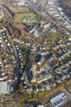 Aerial view, St. Walburga-Realschule, Kloster Abtei Königsmünster mit Gymnasium der Benediktiner,