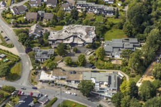 Aerial view, Joint Church Centre - Protestant Church Community Meschede, Kindergarten St.