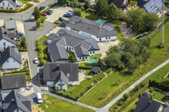 Aerial photo, AWO Kindergarten Kleine Wolke, Schwester-Luziana-Straße, Meschede, Sauerland,