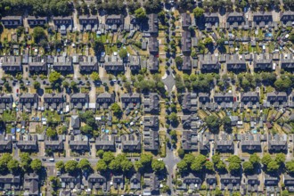 Aerial photograph, miners' housing estate Moseler Straße, Lippestraße, Marienburger Straße,