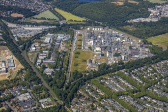 Aerial view, industrial area, INEOS Solvents Germany, Sasol-Huntsman, Technology Park Eurotec,