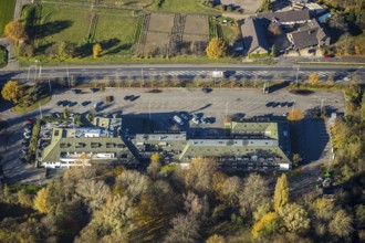 Aerial photo, Hotel Mörs Van der Valk, Moers-Vinn, Mörs, Ruhr area, North Rhine-Westphalia,