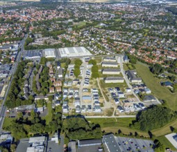 Aerial photograph, Adam Quartier Soest in the Belgian Quarter, Belgian Quarter on the site of the