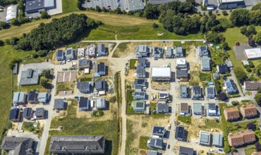 Aerial photograph, Adam Quartier Soest in the Belgian Quarter, Belgian Quarter on the site of the