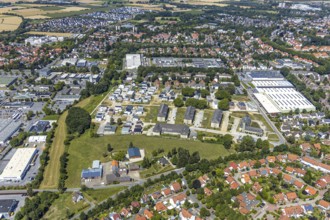 Aerial photograph, Adam Quartier Soest in the Belgian Quarter, Belgian Quarter on the site of the