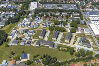 Aerial photograph, Adam Quartier Soest in the Belgian Quarter, Belgian Quarter on the site of the