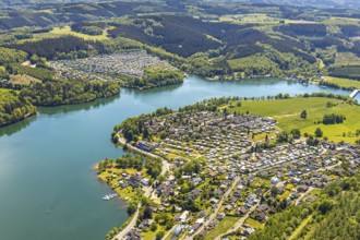 Aerial view, Camping site Seeblick, Holiday village Listersee, Camping site Eckmann, Camping site