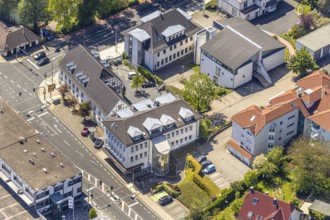 Aerial photograph, Stadtwerke Meinerzhagen GmbH, Mark-E Forum Meinerzhagen, Meinerzhagen,