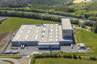 Aerial view, Grünewald industrial estate, OTTO FUCHS Surface Technology GmbH & Co. KG,