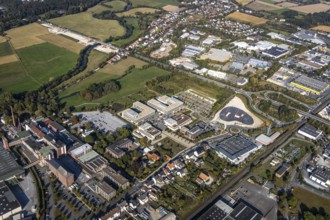 Aerial view, Campus Lippstadt, Hamm-Lippstadt University of Applied Sciences, Am Mondschein