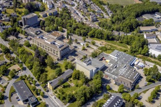 Aerial view, Klinikum Lüdenscheid - Märkische Kliniken GmbH, Lüdenscheid, Märkischer Kreis,