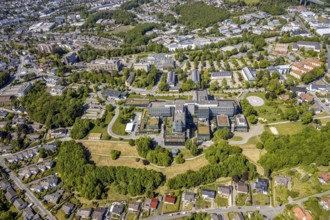 Aerial view, Klinikum Lüdenscheid - Märkische Kliniken GmbH, Lüdenscheid, Märkischer Kreis,