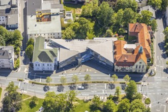 Aerial photograph, history museum, Städt. Gallery, Lüdenscheid, Märkischer Kreis, Sauerland, North