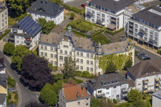 Aerial view, old district court, Lüdenscheid, Märkischer Kreis, Sauerland, North Rhine-Westphalia,