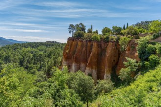 Impression around Roussillon, a commune in the Vaucluse department of the Provence region in
