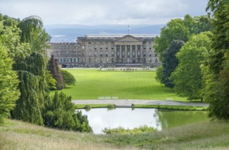 Scenery around the Schloss Wilhelmshoehe in Bad Wilhelmshoehe in Kassel, Germany