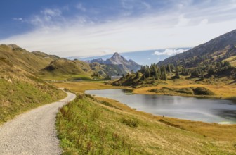 Alpine scenery around Warth in Austria