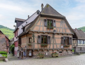 Architectural impression of Kaysersberg, a historical town and former commune in Alsace in