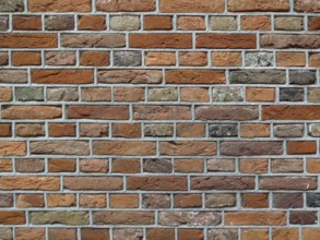 Full frame reddish brick wall background
