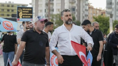 Gaziantep, Türkiye – October 11, 2025: Thousands of Turkish citizens take part in a large