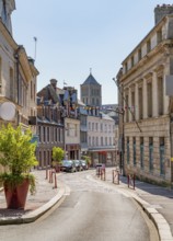 City view of Fecamp, a commune in the Seine-Maritime department in the Normandy Region of France