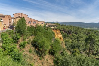 Impression of Roussillon, a commune in the Vaucluse department of the Provence region in southern
