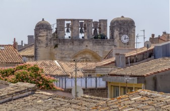 Architectural detail of a commune named Aigues-Mortes in France