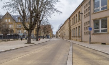 Impression of a city named Metz, located in the Lorraine region in France at winter time