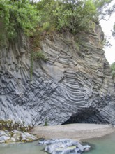 Scenery at the Alcantara Gorges in Sicily, Italy