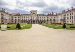Palace named Esterhaza located in Fertoed, a town in Hungary