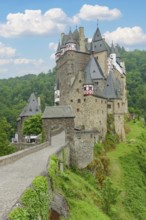 Idyllic scenery around the Eltz Castle in Rhineland-Palatinate, Germany, at summer time