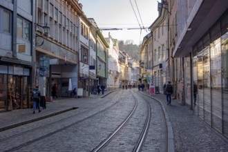 Impression of Freiburg im Breisgau, a city in southern Germany at winter time