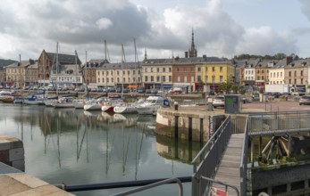 City view of Fecamp, a commune in the Seine-Maritime department in the Normandy Region of France