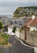 City view of Fecamp, a commune in the Seine-Maritime department in the Normandy Region of France